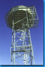 water tank on steel tower